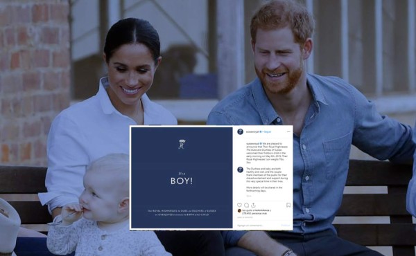 Sussex Royal: Meghan Markle dio a luz a un niño