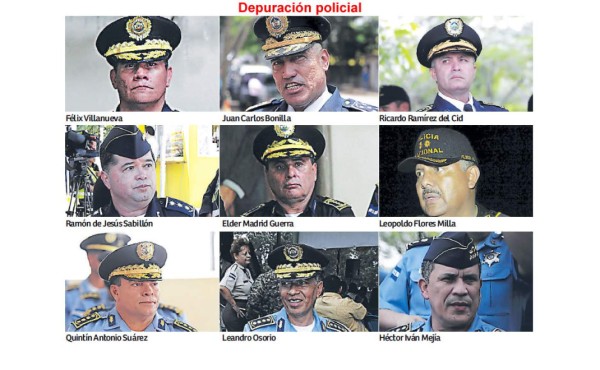 Nueve generales de la Policía quedan bajo investigación