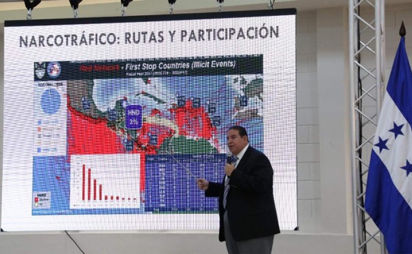 Secretaría de Seguridad resalta lucha contra el narcotráfico en Honduras