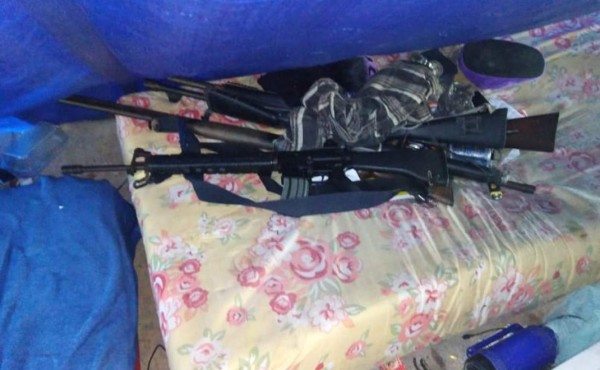 Policía desmantela narcolaboratorio y santuario de la MS en El Ocotillo