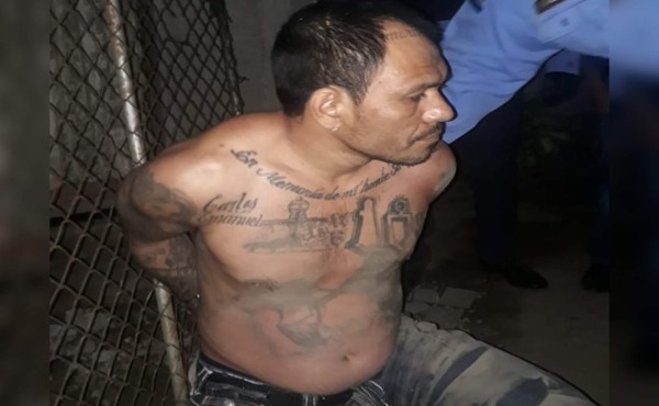 Cae 'El Maligno', supuesto cabecilla de la Pandilla 18 en Chamelecón