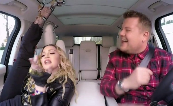 Madonna hace twerking para James Corden