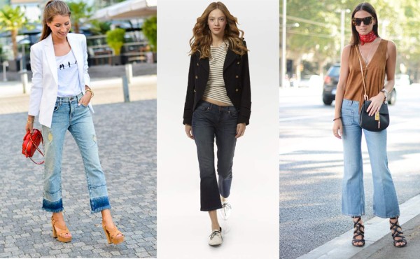 Pantalones y jeans: acampanados y más cortos