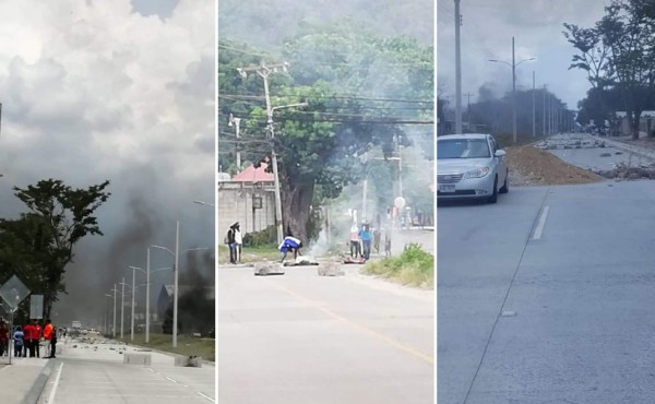 Tomadas ambas trochas de la 33 calle de San Pedro Sula