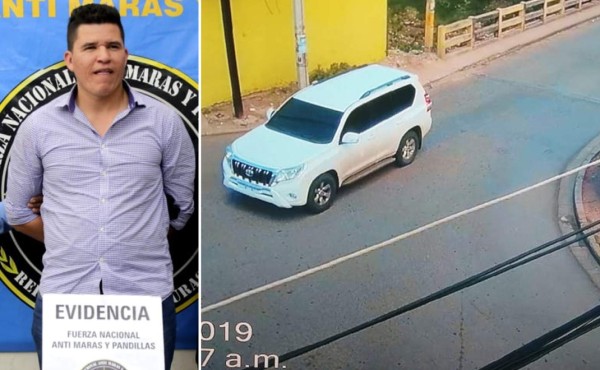 Detienen a hombre sospechoso de extorsión en auto blindado con sirena policial
