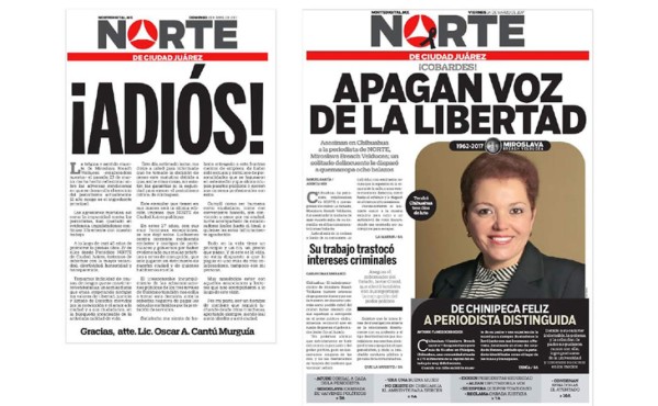 Diario mexicano cierra por violencia contra el gremio