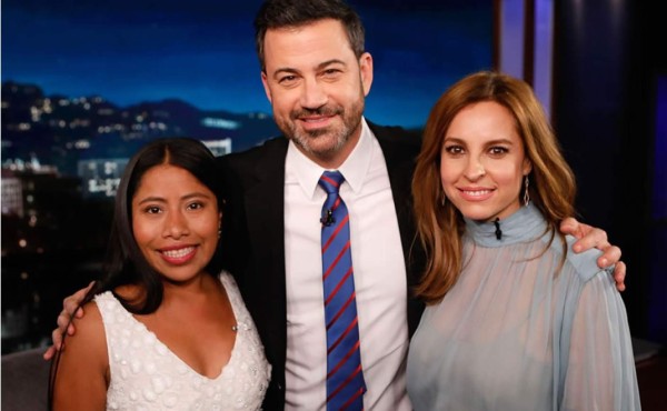 Yalitza Aparicio vive momento incómodo en el show de Jimmy Kimmel