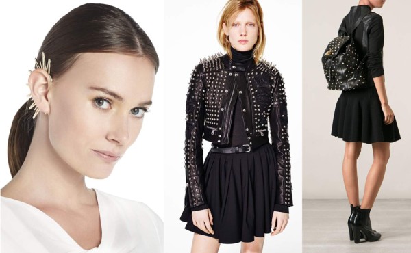 Invasión de tachuelas y puntas en ropa y accesorios