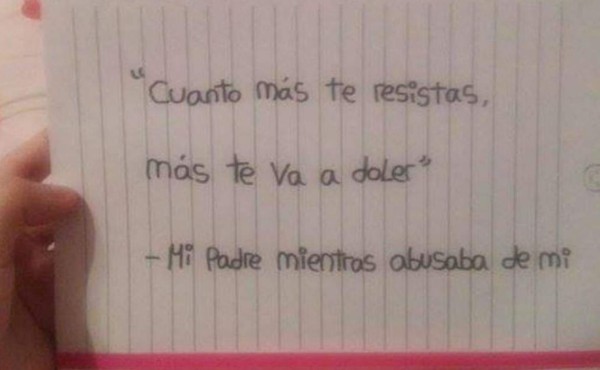 'Papá, te odio': La carta viral de una niña abusada sexualmente