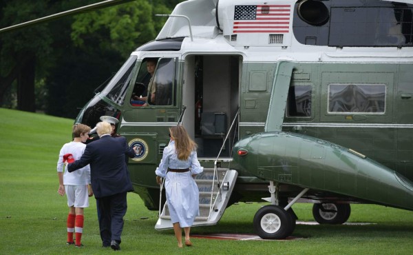 Los Trump pasan su primer fin de semana en Camp David