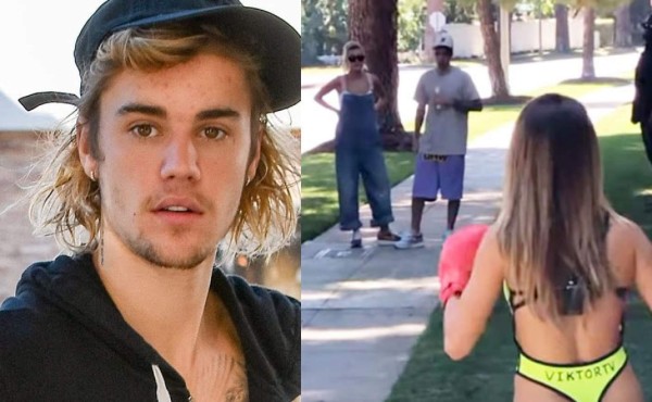 Justin Bieber retado a insólita pelea por mujer en traje de baño