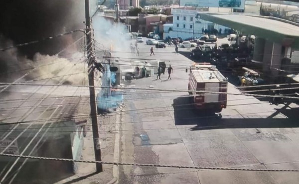 Se incendia una cuartería en el barrio Perpetuo Socorro de Comayagüela