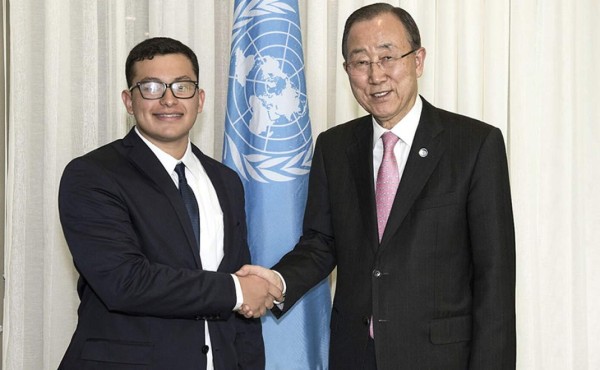Joven sampedrano destaca en la ONU