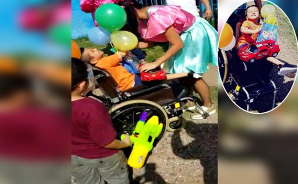 Escuela lleva sorpresa a un ángel con retos especiales en el Día del Niño