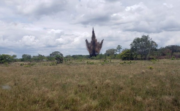 Militares inhabilitan otra narcopista en Gracias a Dios