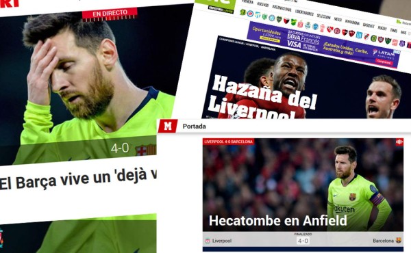 Medios internacionales no bajan de 'hecatombe' y 'debacle' a la derrota del Barcelona