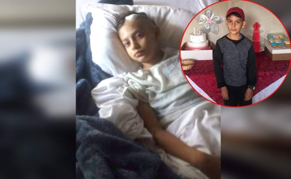 Elkin, niño hondureño que lucha con tumor cerebral que amenaza con arrebatarle la vida