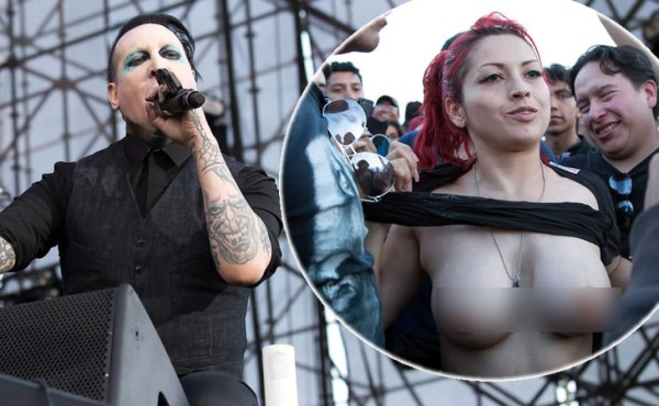 Marilyn Manson se cae y provoca locura en el Knotfest México