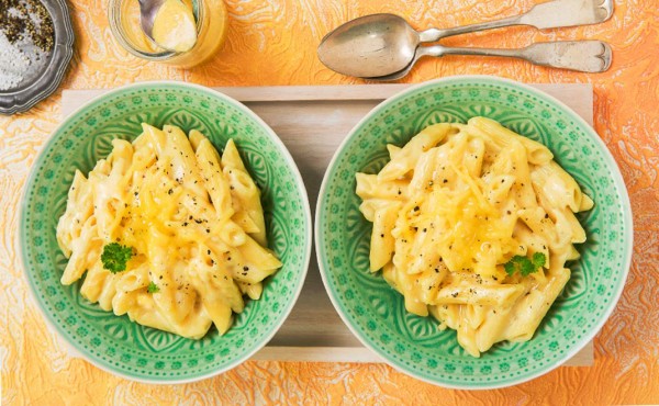 Penne a los cuatro quesos