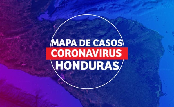 Mapa en vivo de los casos por coronavirus COVID-19 en Honduras