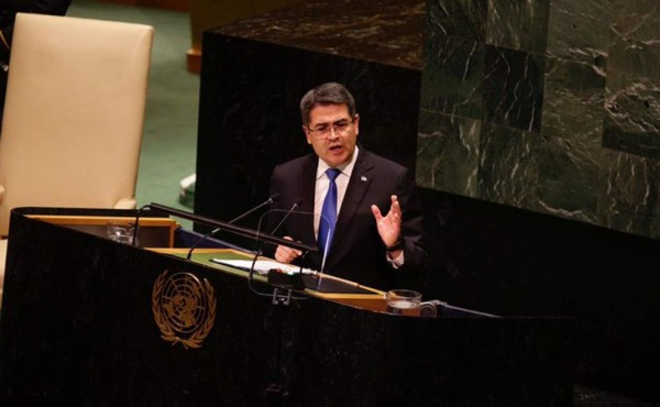 Los cuatro temas centrales expuestos por el presidente de Honduras en la ONU