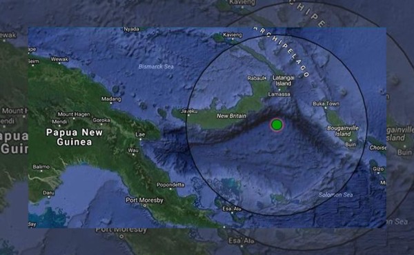 Un sismo de magnitud 6.4 golpeó Papúa Nueva Guinea