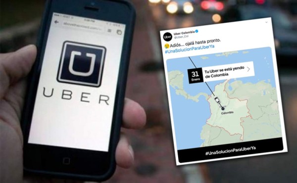 Sacan a Uber de Colombia tras fallo judicial en su contra