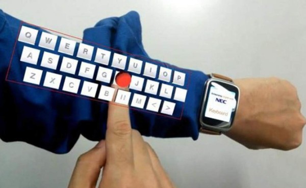 Japoneses crean un teclado virtual que se proyecta sobre el brazo