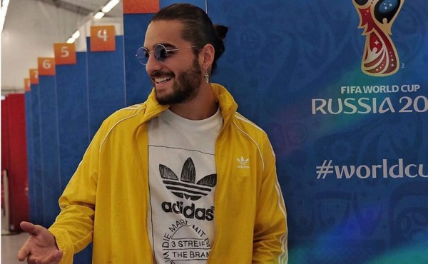 Maluma no pierde las ganas de animar a su selección en Rusia 2018 tras robo