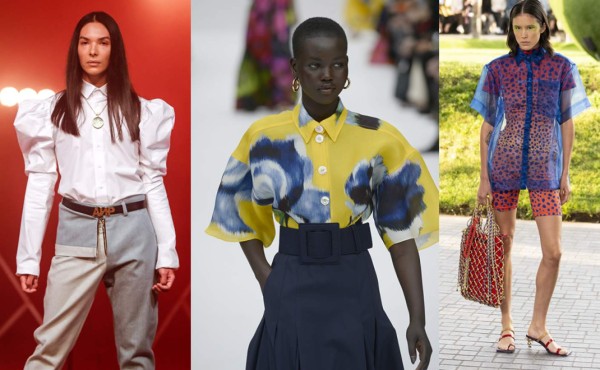 Los tipos de blusas que se están usando