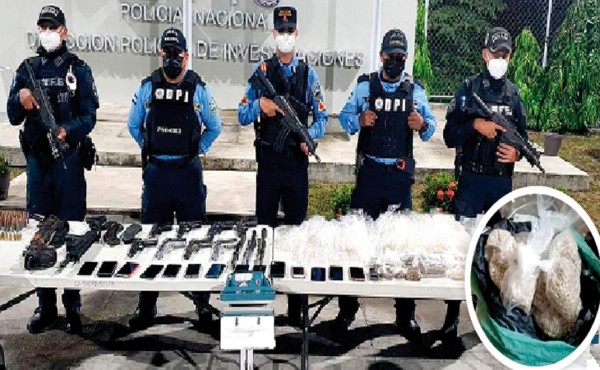 L10 millones en drogas decomisa la Policía a la mara Salvatrucha