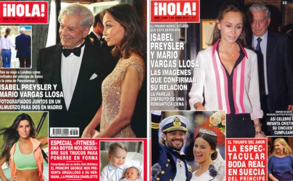 Un millón pagaría ¡Hola! a Preysler y Vargas Llosa