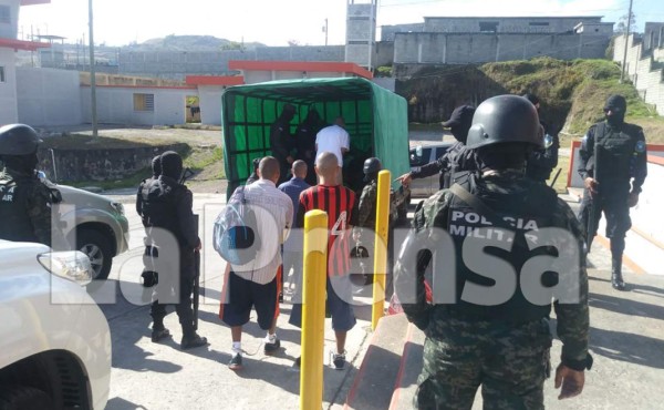 Trasladan 29 reos de la Pandilla 18 a la Tolva en Morocelí