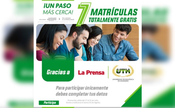 Con LA PRENSA y UTH gana 7 matrículas completamente gratis&nbsp;&nbsp;