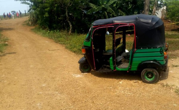 Matan al conductor de un mototaxi en Santa Cruz de Yojoa