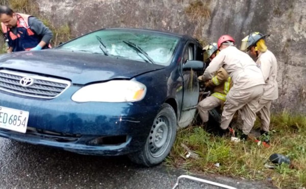 Una mujer herida en accidente de tránsito en Copán