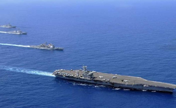 Estados Unidos y Japón realizan maniobras navales en el mar de China  