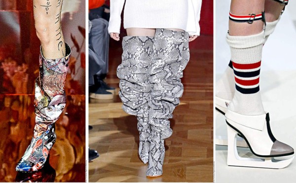 Lo extravagante reina en las propuestas de calzado