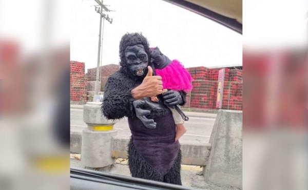 Prisión preventiva contra hombre que vestía de King Kong y obligaba a sus hijos a pedir dinero