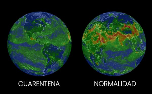 Mapa: Regresa la contaminación después de cuarentena por coronavirus
