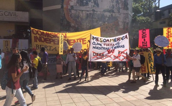 El Copinh se moviliza exigiendo justicia para Berta Cáceres