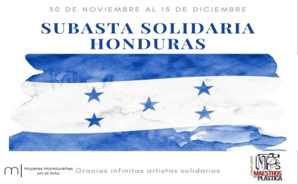 Organizan subasta solidaria para apoyar a artistas afectados por Eta y Iota