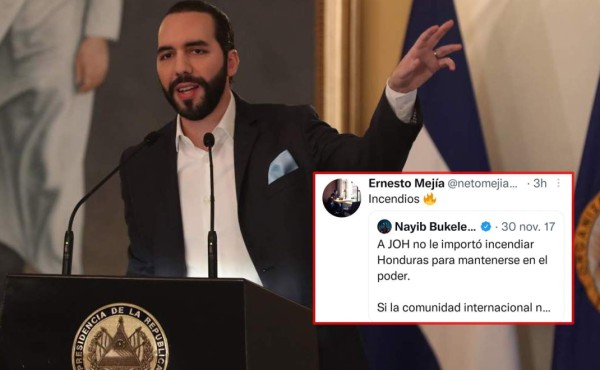 Bukele elimina tweet donde cuestionaba a JOH por reelección presidencial