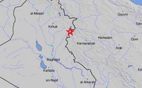 Sismo de 7,2 grados sacude frontera entre Irak e Irán