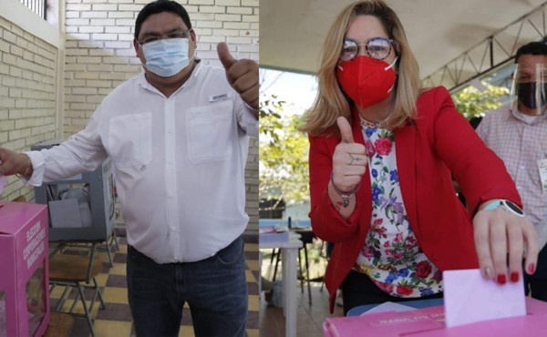 Osman Chávez y Nory Collins de Libre votan en pelea por Alcaldía de SPS