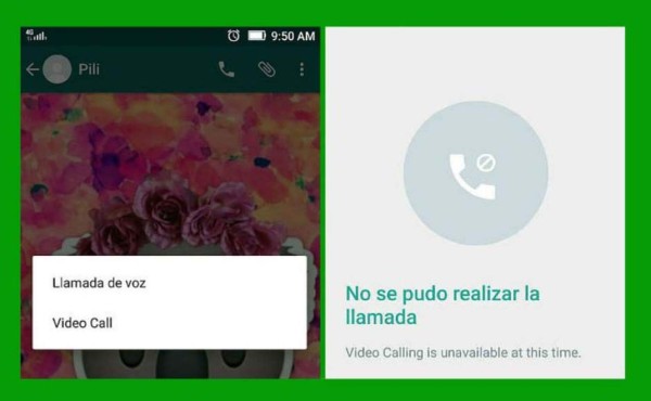 Las videollamadas ya se ven en Whatsapp