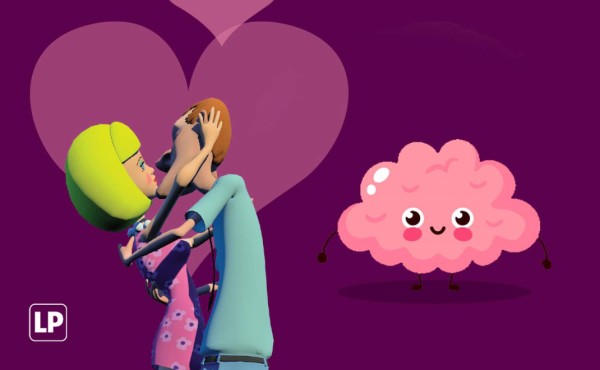 Infografía 3D que muestra la reacción de tu cerebro cuando eres 'flechado'