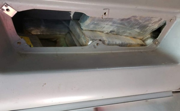 Decomisan cabezal con más de 120 kilos de cocaína en frontera con Guatemala