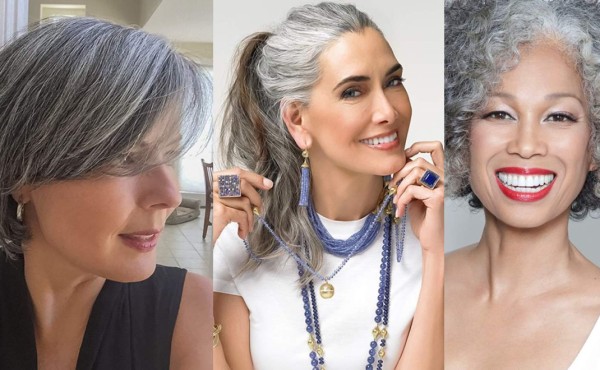 Adiós al pelo teñido, las canas están de moda