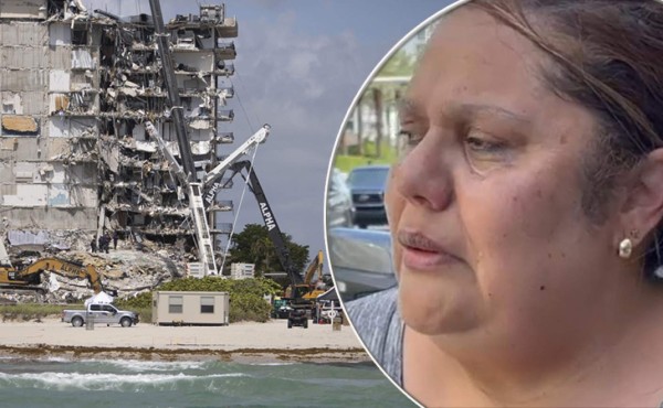 Hondureña cuenta el terror que vivió cuando se desplomó edificio de Miami